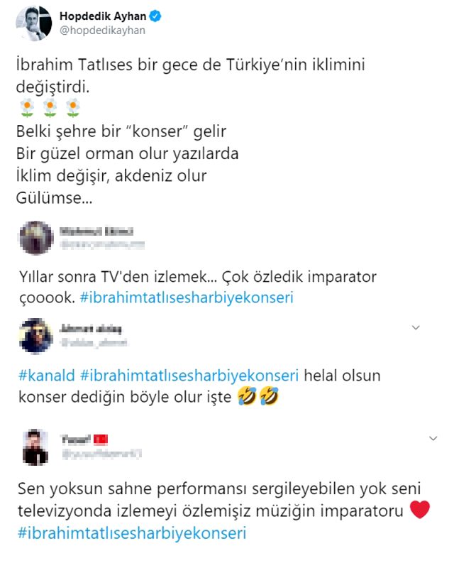İbrahim Tatlıses'in yıllar sonra yayınlanan Harbiye Konseri Twitter'da gündem oldu Magazin  